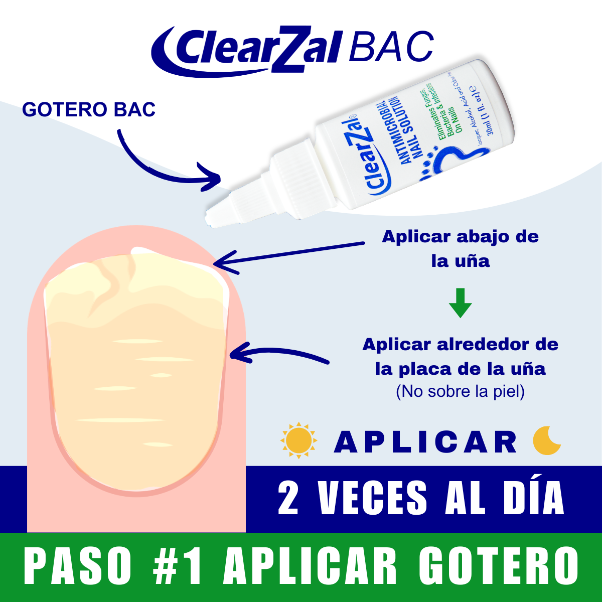 ClearZal BAC - Elimina Hongos en las Uñas
