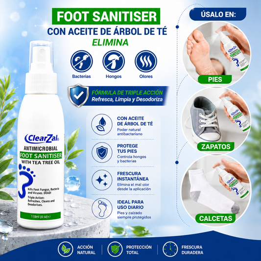 ClearZal Spray Antimicrobial Foot Sanitiser